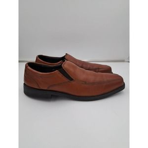Bostonian Commonwealth FlexLite Brown leather slip o square toe loafers 12 M